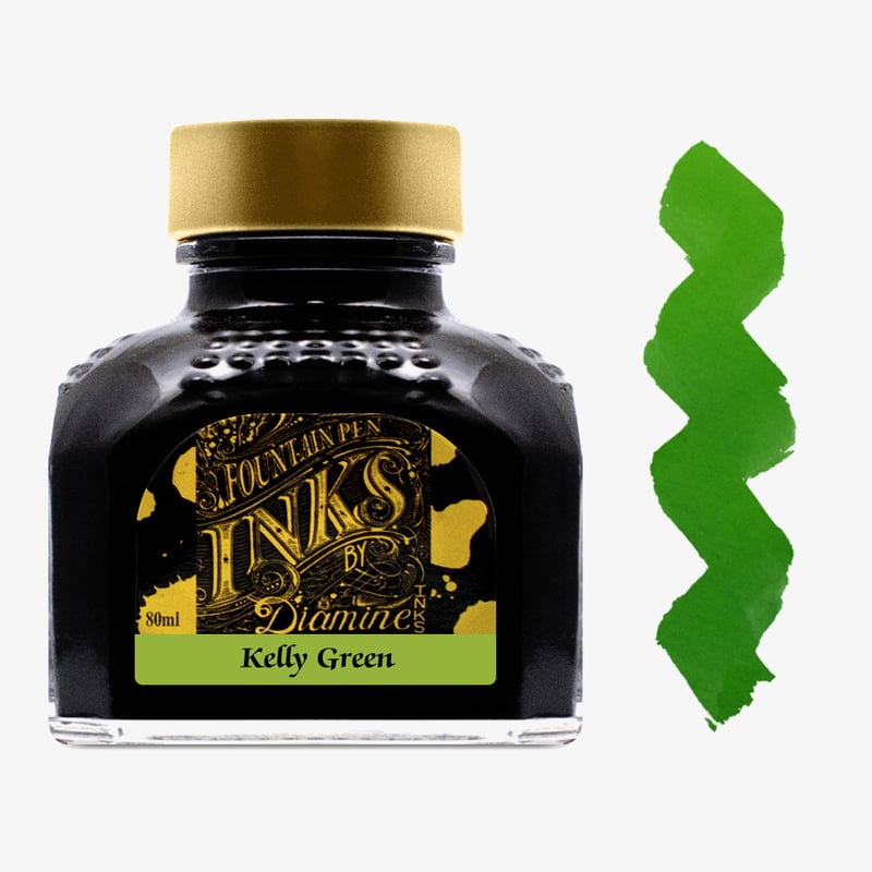 Diamine Inks Diamine Ink Bottle 80ml - Kelly Green