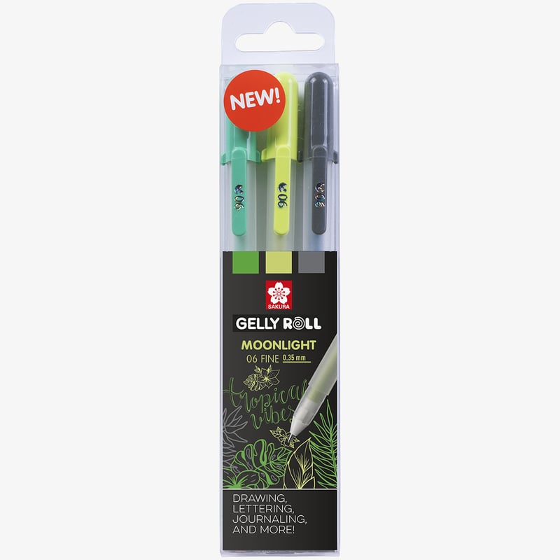 Sakura Sakura Gelly Roll Moonlight Gel Pens - Jungle Set (Pack of 3)