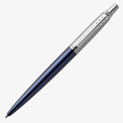 Parker Jotter Ballpoint Pen - Royal Blue Chrome Trim