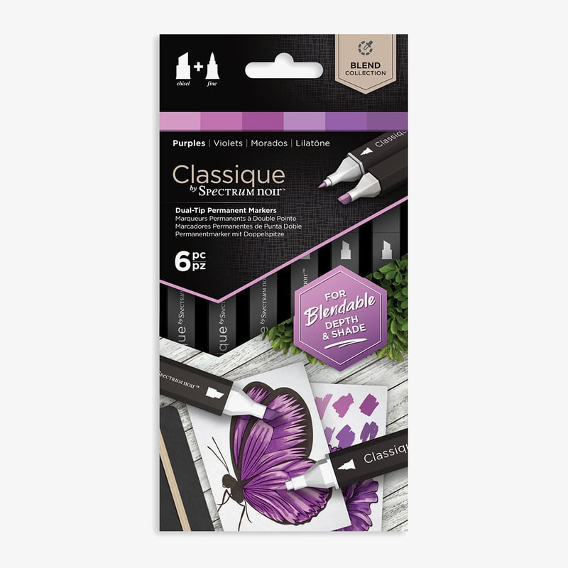 Spectrum Noir Spectrum Noir Classique Markers - Rich Purples (Pack Of 6)