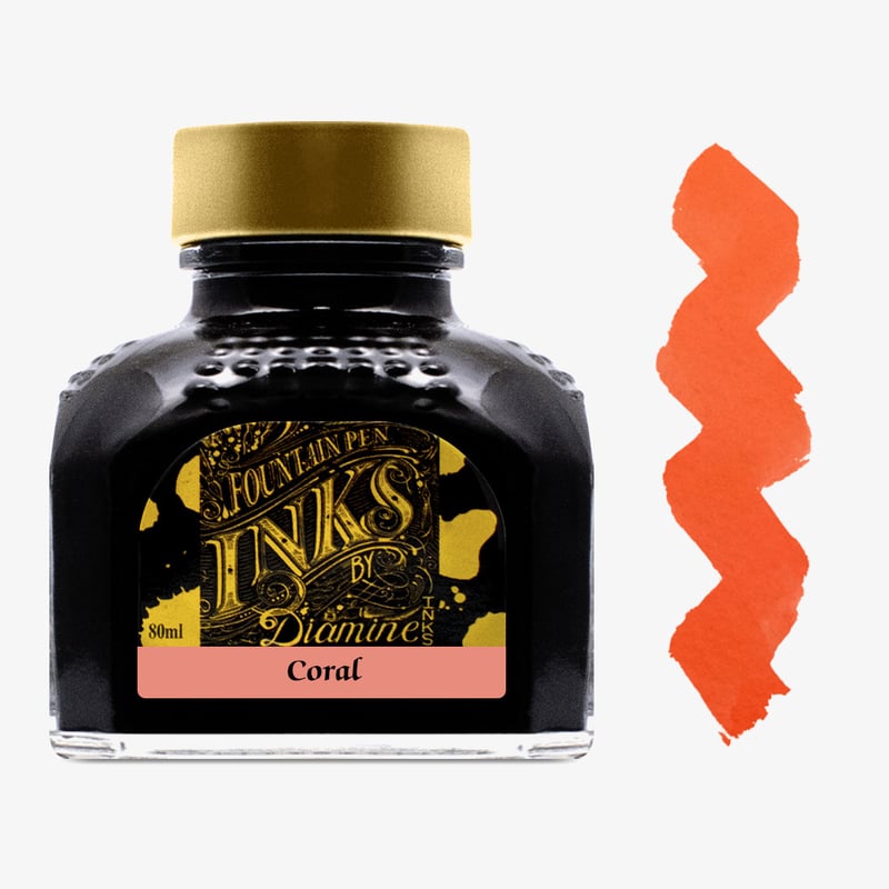 Diamine Inks Diamine Ink Bottle 80ml - Coral