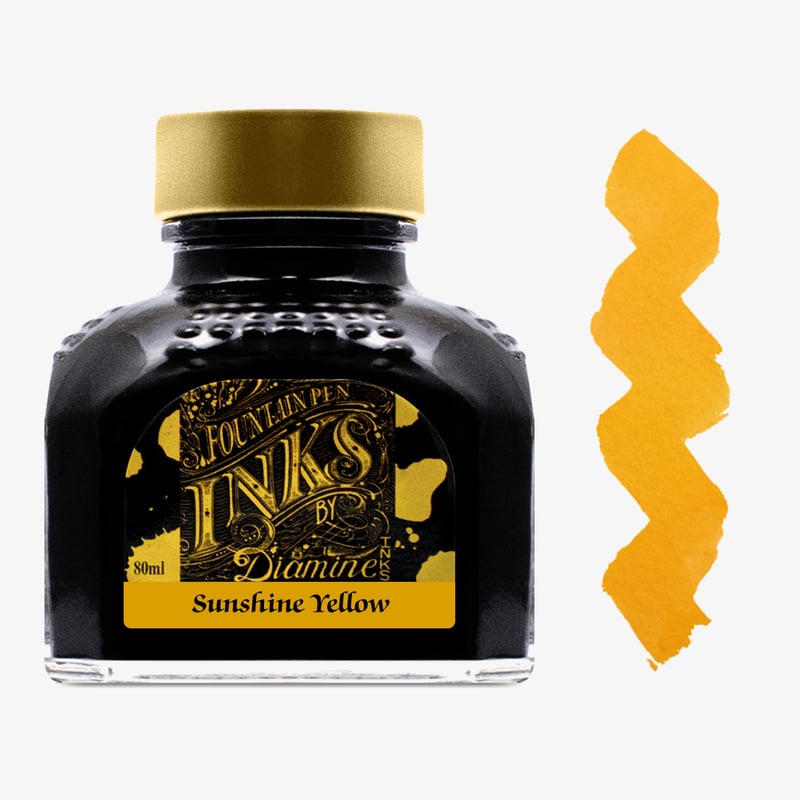 Diamine Inks Diamine Ink Bottle 80ml - Sunshine Yellow