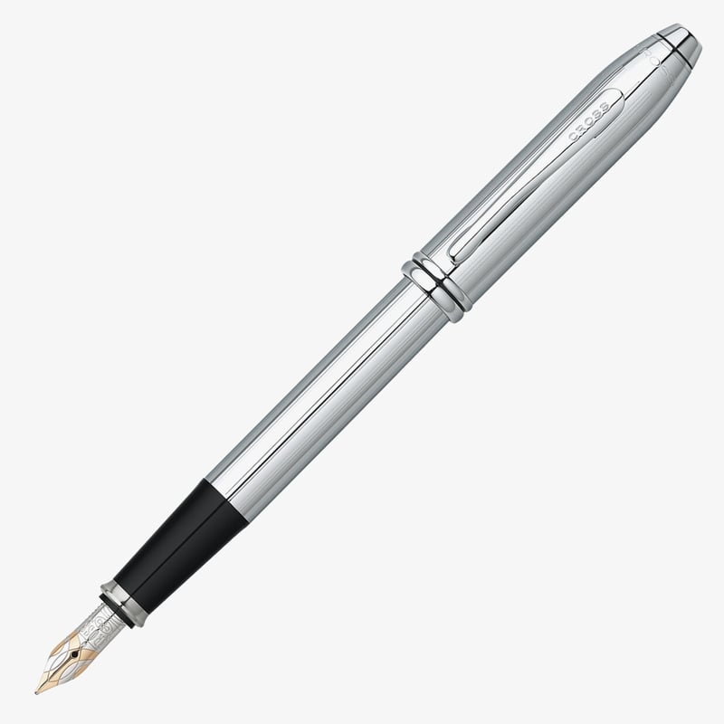 Cross Cross Townsend Fountain Pen - Lustrous Chrome