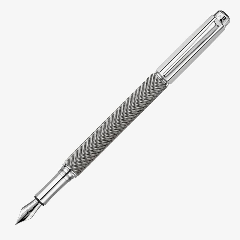 Caran d'Ache Caran d'Ache Varius Ivanhoe Chain Mail Fountain Pen - Silver