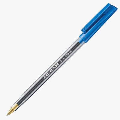 Staedtler 430 Stick Ballpoint Pen  - Medium - Blue