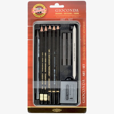 Koh-I-Noor 8893 Sketching Set - Assorted Gift Tin (Blister Pack)