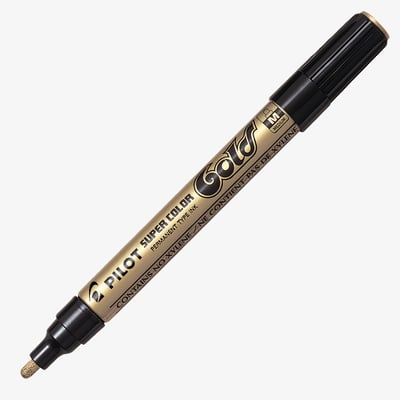Pilot Supercolor Marker Pen - Gold Medium