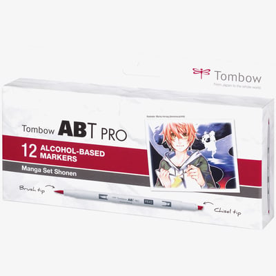 Tombow Tombow ABT PRO Markers - Manga Shonen Colours (Pack of 12)