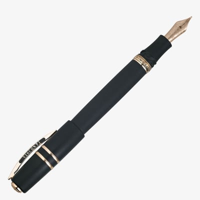 Visconti Homo Sapiens Oversize Fountain Pen - Black Lava & Bronze