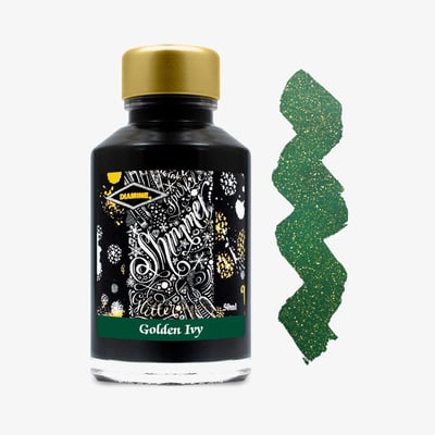 Diamine Shimmering Ink Bottle 50ml - Golden Ivy