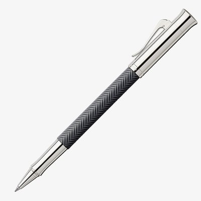 Graf von Faber-Castell Guilloche Rollerball Pen - Ciselé Black