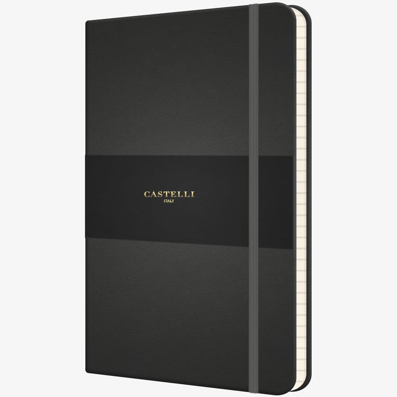 Castelli Castelli Flexible Medium Notebook - Ruled - Graphite