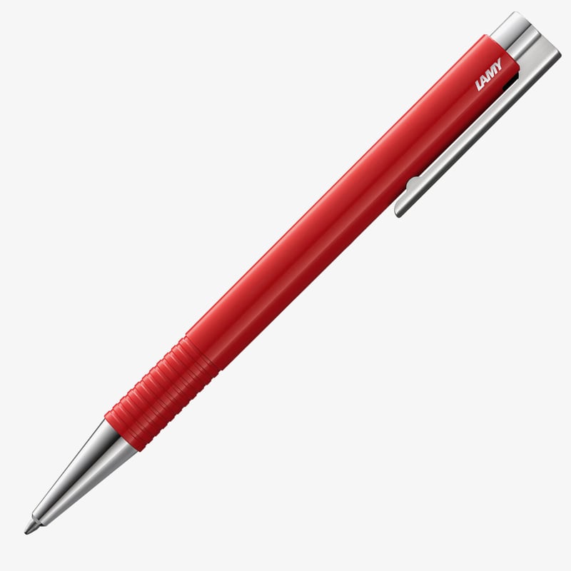 Lamy Lamy Logo Ballpoint Pen - Red Chrome Trim