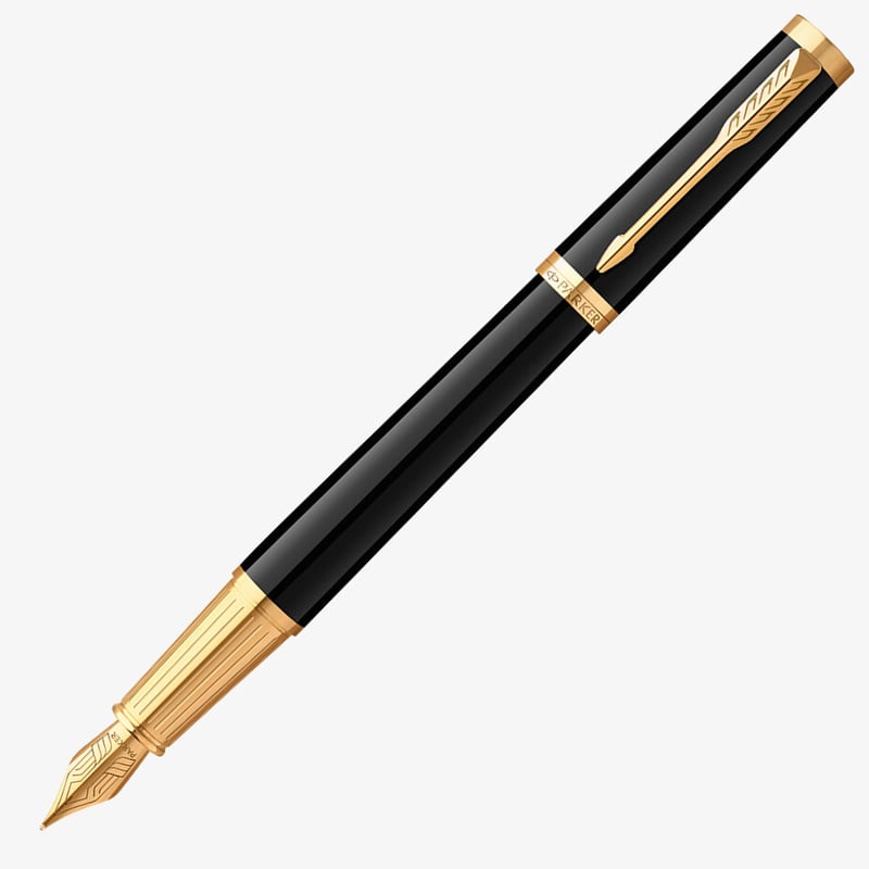 Parker Parker Ingenuity Fountain Pen - Black Gold Trim