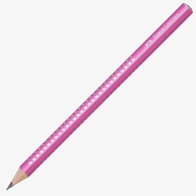 Faber-Castell Jumbo Sparkle Graphite Pencil - Pink