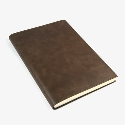 Papuro Capri Leather Journal - Chocolate - Large