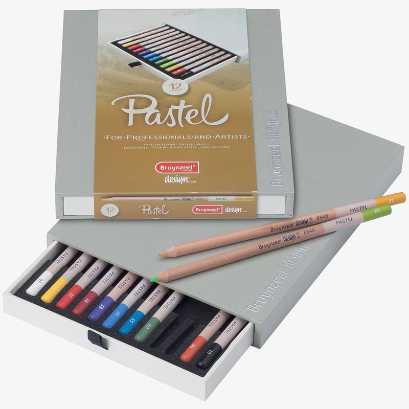 Bruynzeel Bruynzeel Design Pastel Pencils - Assorted Colours (Pack of 12)
