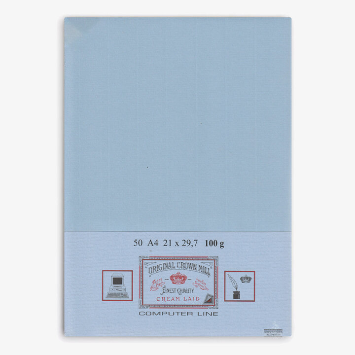 Crown Mill Crown Mill Computer Line A4 100gsm Paper - Pack of 100 - Blue