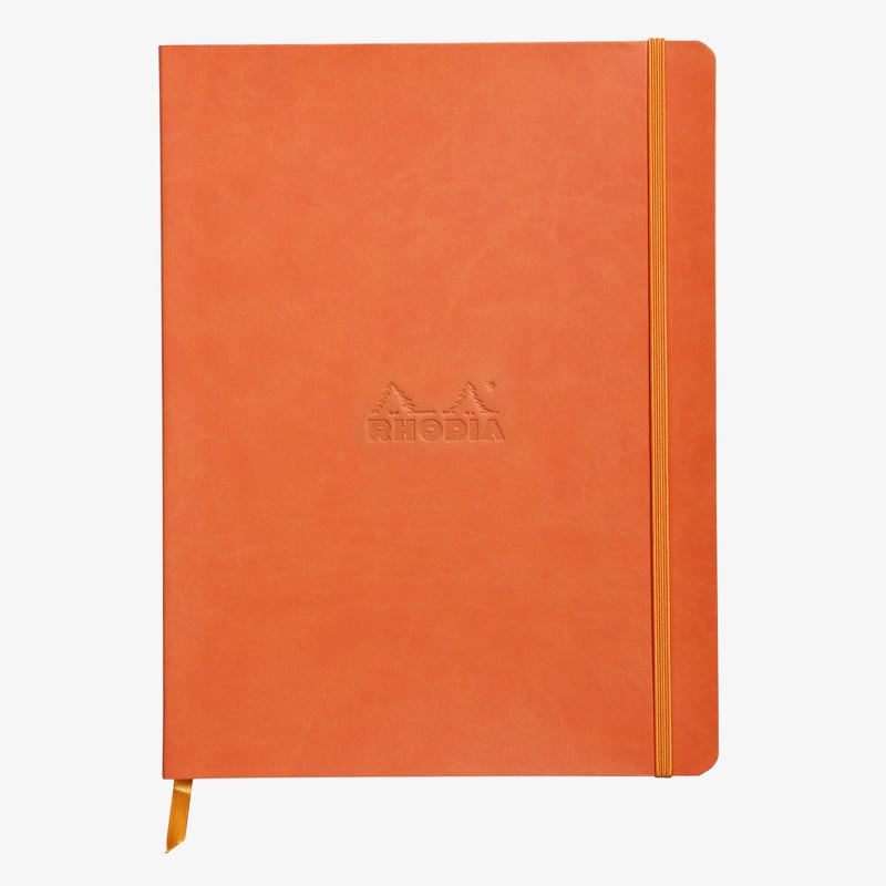 Rhodia Rhodia Softcover Notebook - Large - Tangerine - Lined