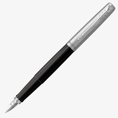 Parker Jotter Original Fountain Pen - Black Chrome Trim