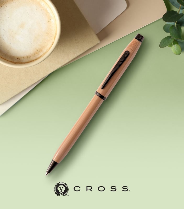 Cross Century II 2024 Spring Collection Ballpoint Pen - Earthy Beige Black PVD