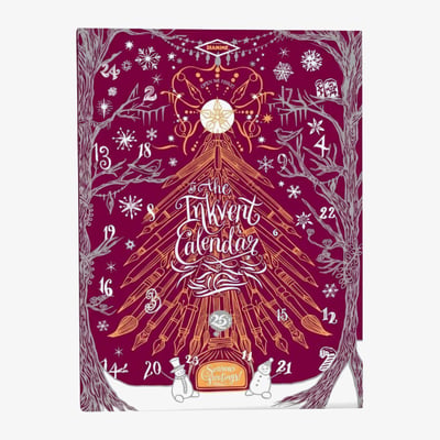 Diamine Inkvent Calendar - Festive Themed - Burgundy - 2026