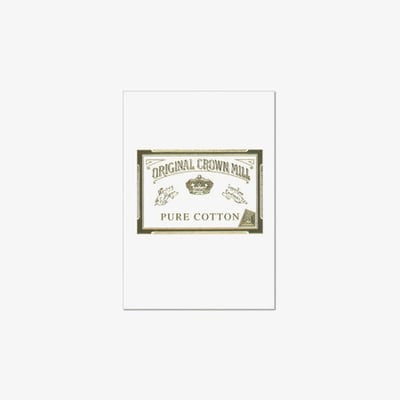 Crown Mill Pure Cotton A5 Paper Pad - 50 Sheets - White