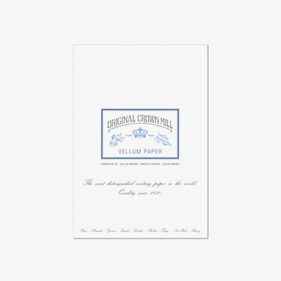 Crown Mill Vellum A4 Paper Pad - 50 Sheets - White