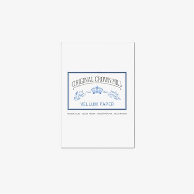 Crown Mill Vellum A5 Paper Pad - 50 Sheets - White