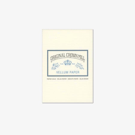 Cream Vellum A5 writing pad with its cover