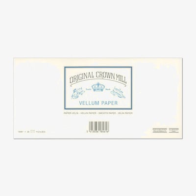 Crown Mill Vellum DL Envelopes - Pack of 25 - Cream