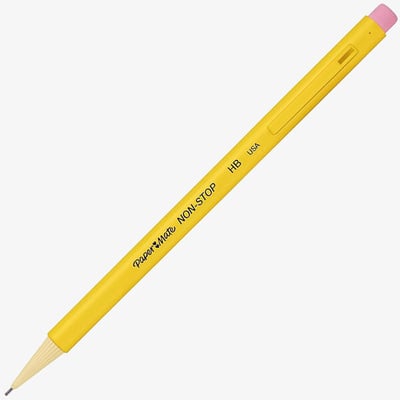 Papermate Non Stop Mechanical Pencil - 0.7mm - Yellow