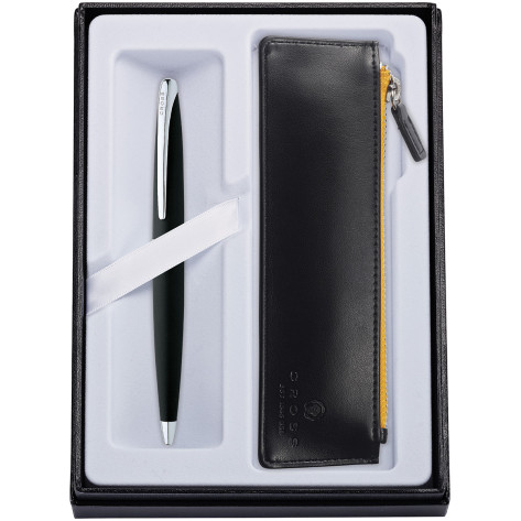 Cross ATX Ballpoint Pen - Basalt Black in Luxury Gift Box with Free Black Zip Pouch - Picture 1