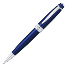 Cross Bailey Ballpoint Pen - Blue Lacquer Chrome Trim