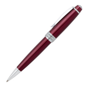 Cross Bailey Ballpoint Pen - Red Lacquer Chrome Trim - Picture 1