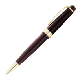 Cross Bailey Light Ballpoint Pen - Burgundy Resin with Gold Plated Trim - Picture 1
