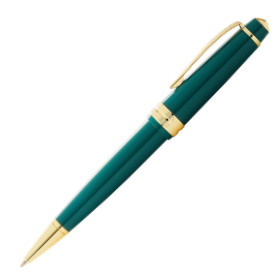 Cross Bailey Light Ballpoint Pen - Green Resin with Gold Plated Trim - Picture 1