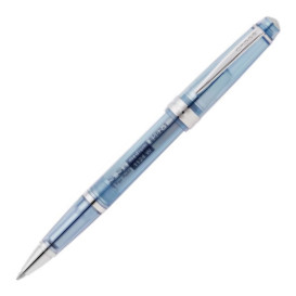 Cross Bailey Light Ballpoint Pen - Translucent Navy-Blue Resin with Bright Chrome Trim