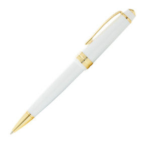 Cross Bailey Light Ballpoint Pen - White Resin with Gold Plated Trim - Picture 1