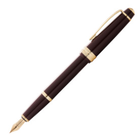 Cross Bailey Light Fountain Pen - Burgundy Resin with Gold Plated Trim - Picture 1