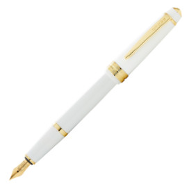 Cross Bailey Light Fountain Pen - White Resin with Gold Plated Trim
