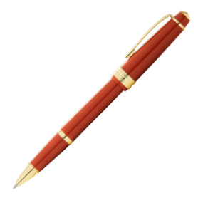 Cross Bailey Light Rollerball Pen - Amber Resin with Gold Plated Trim - Picture 1