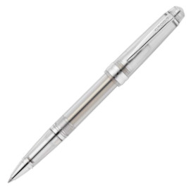 Cross Bailey Light Rollerball Pen - Translucent Clear Resin with Bright Chrome Trim
