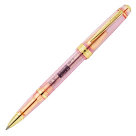 Cross Bailey Light Rollerball Pen - Translucent Pink Sapphire Resin with Gold Trim