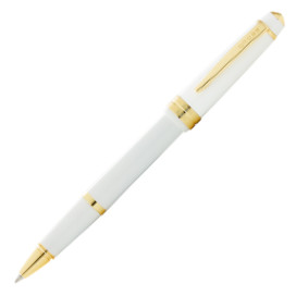 Cross Bailey Light Rollerball Pen - White Resin with Gold Plated Trim