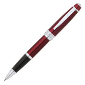 Cross Bailey Rollerball Pen - Red Lacquer Chrome Trim