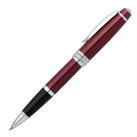 Cross Bailey Rollerball Pen - Red Lacquer Chrome Trim - Picture 1