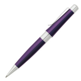 Cross Beverly Ballpoint Pen - Purple Lacquer Chrome Trim - Picture 1