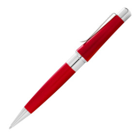 Cross Beverly Ballpoint Pen - Red Lacquer Chrome Trim - Picture 1