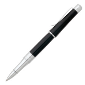 Cross Beverly Rollerball Pen - Black Lacquer Chrome Trim - Picture 1
